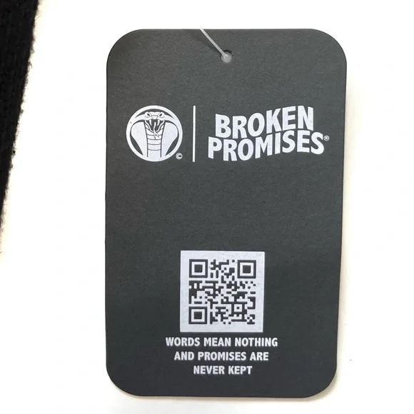 Broken Promises NWT Hoodie Graveyard Knit Sweater Top - Picture 8 of 13